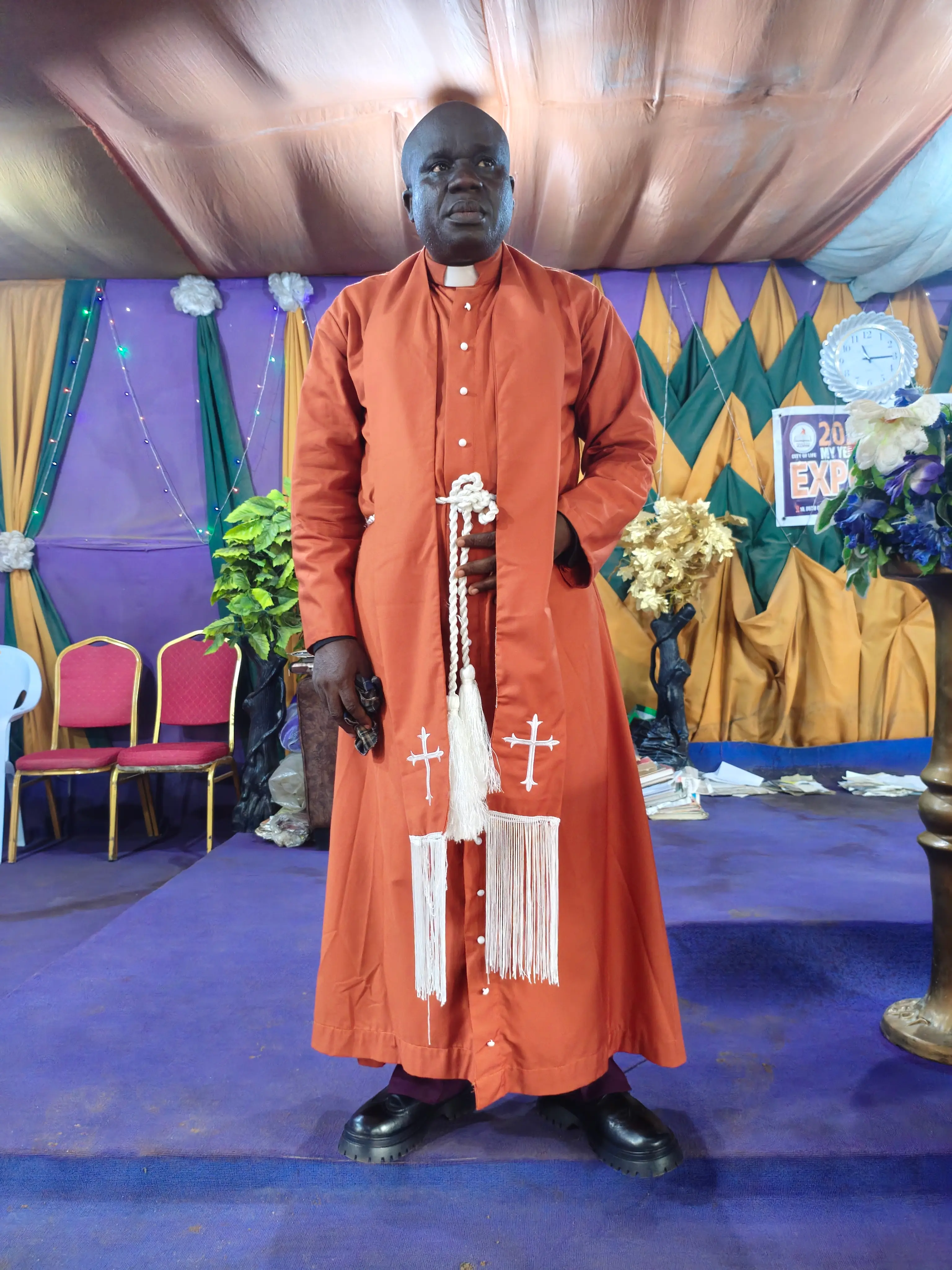 Apostle Henry E. Udomon in his prophetic mantle